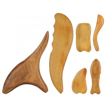

Wooden Scraping Board Face Neck Massage Muscle Pain Relief Gua Sha Relief Pain Tools