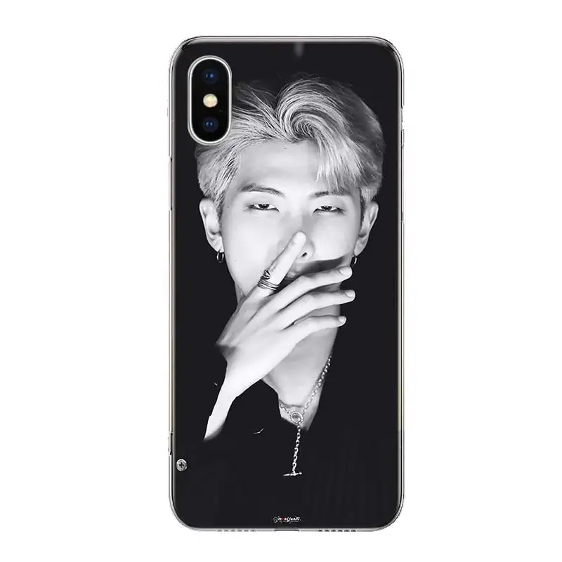 TW032-4 Чехол для телефона Rap Monsters RM Namjoon для iPhone 11 Pro 7 6X8 6S Plus XS MAX+ XR 5S SE 10 Ten Art TPU Coque Capa Shell - Цвет: TW032-4