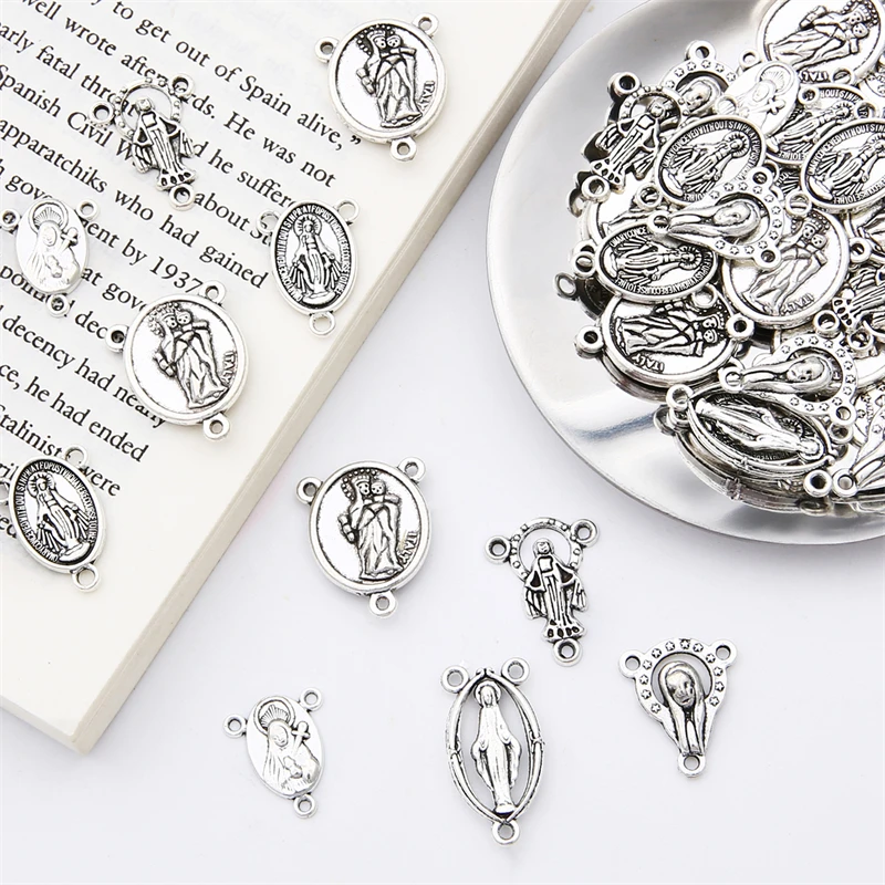 mariestelle様9点＋レクタングルチャーム 　全10点 Blue Pearl Beads Communion Rosary 8mm Guardian Our– Nazareth Store