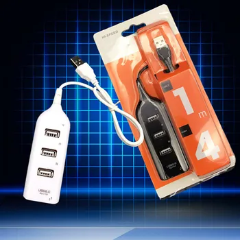 

4 Port USB 2.0 High Speed Multi HUB Splitter Expansion Desktop/PC Laptop Adapter Built-in 3.3 voltage regulator +5V voltage