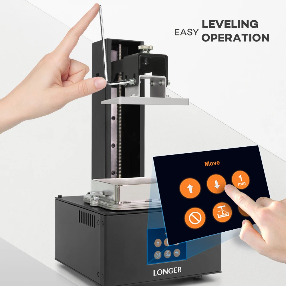 LONGER ORANGE 10 LCD SLA 3D принтер набор с полимерной матрицей УФ освещение смолы полностью