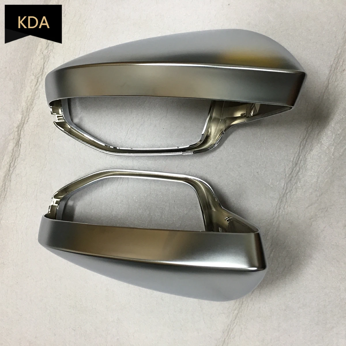 2pcs Auto Left Right Side Chrome Silver Matt Rearview Mirror Cover For Audi A6 C8 A7 4K8 A8 D5 2018 2019