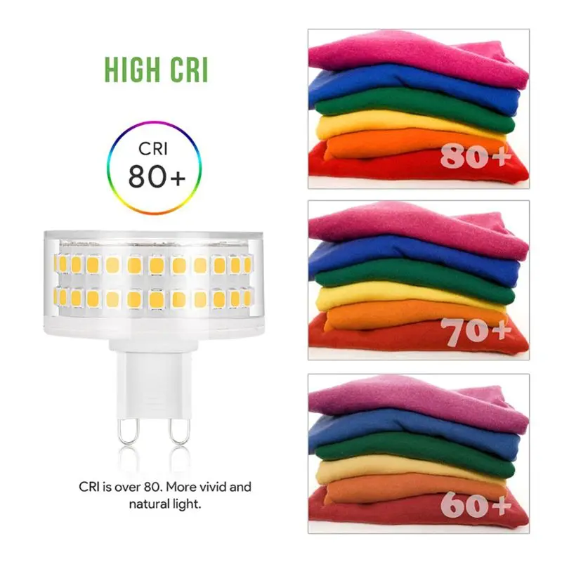 

G9 AC 220V LED Bulb 90LEDs SMD2835 No Flicker Lamp Chandelier Lighting Replacement E65B