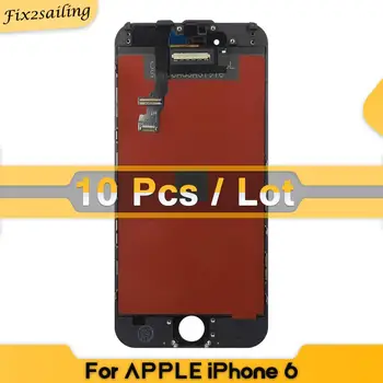 

(10PCS/Lot) AAA Quality 100% Good Working LCD For iPhone 6 Touch Screen Glass Digitizer Display Assembly
