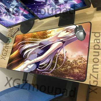 

XGZ Large Mouse Pad Black Exquisite Lock Edge Computer Keyboard Desk Mat Rubber Non-slip Custom Fashion Coaster Insulation Xxl