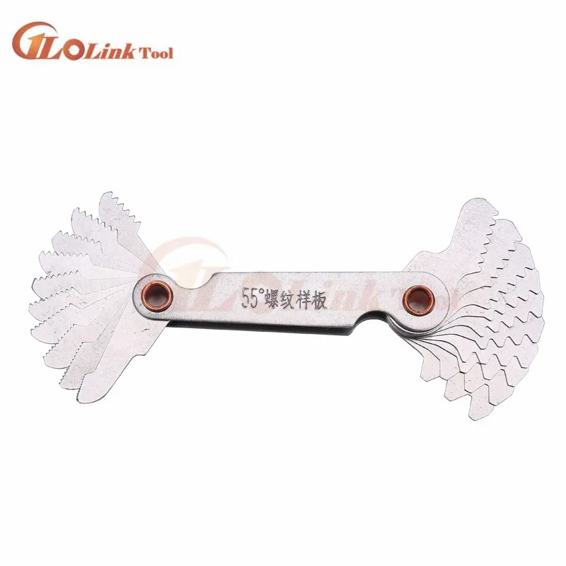 uxcell® Screw Thread Pitch Cutting Gauge Tool Metric 60 Degree 0.25-6.0mm Imperial 55 Degree 4-62G