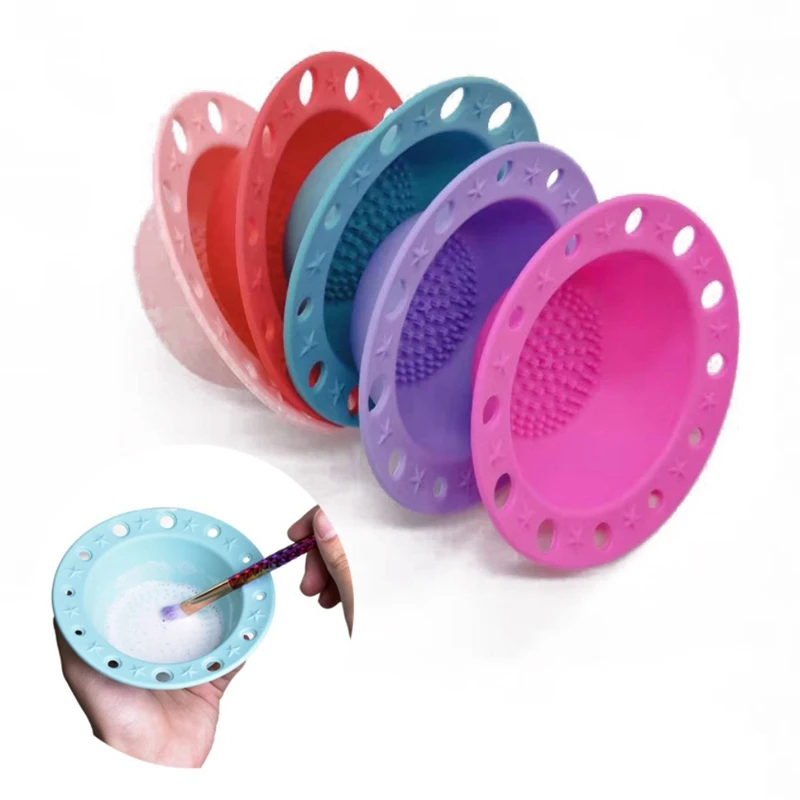 

Silicone Makeup Brush Cleanser Soft Durable Makeup Brush Cleaning Mat Powder Brush Remover Makeup Cleansing Tool NEW
