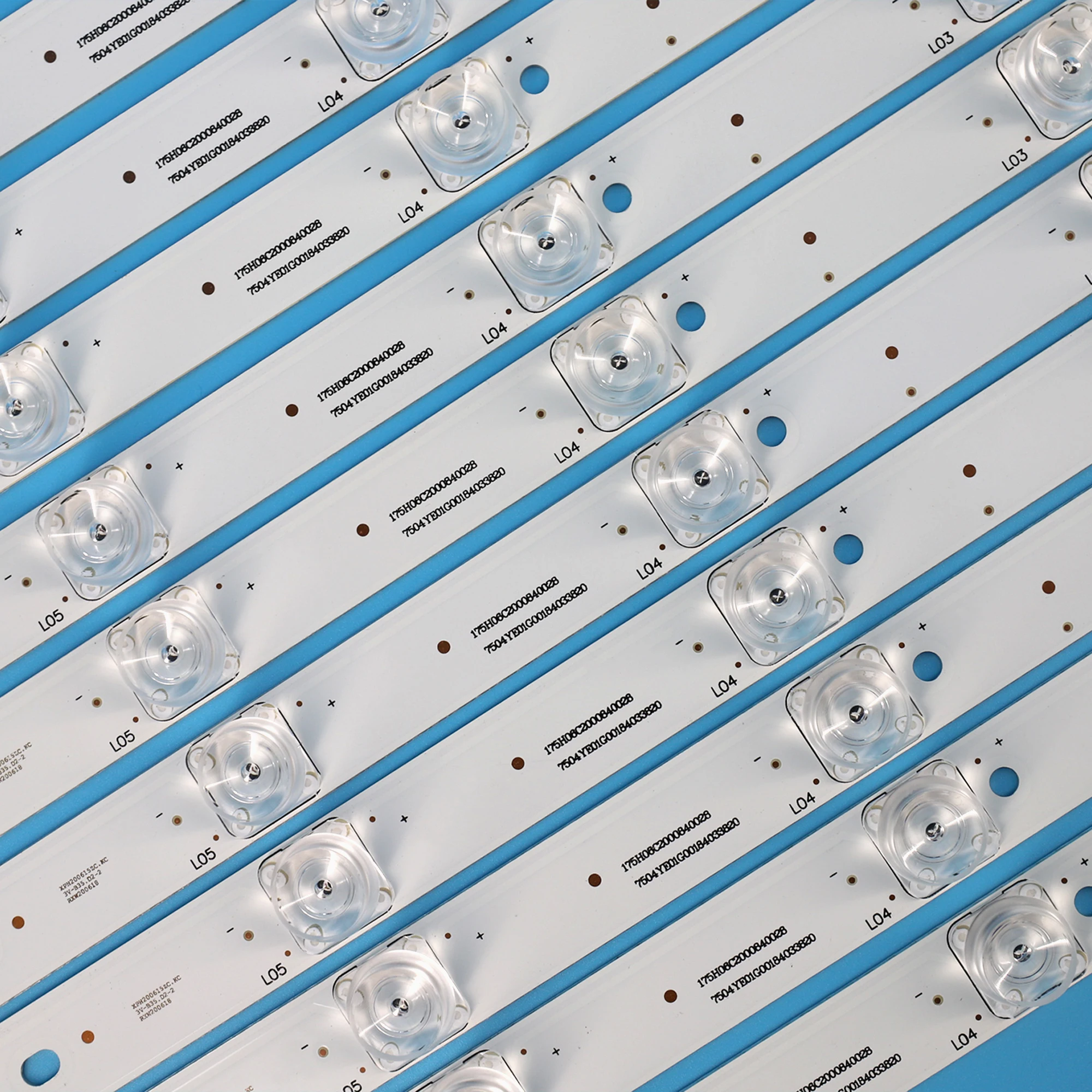 Tira de Retroiluminação Led para Sharp Lc49cuf8462es 49cugb362ks Lc-49cuf8372es Lc-49cuf8472es Rf-aj490e300601s-07 a0 10 Pcs Set - Imagem 4