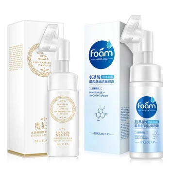 

Amino Acid Facial Cleanser Foam Cleansing Moisture Face Wash Skin Care With Washing Brush Cosmetics Make Up 120g
