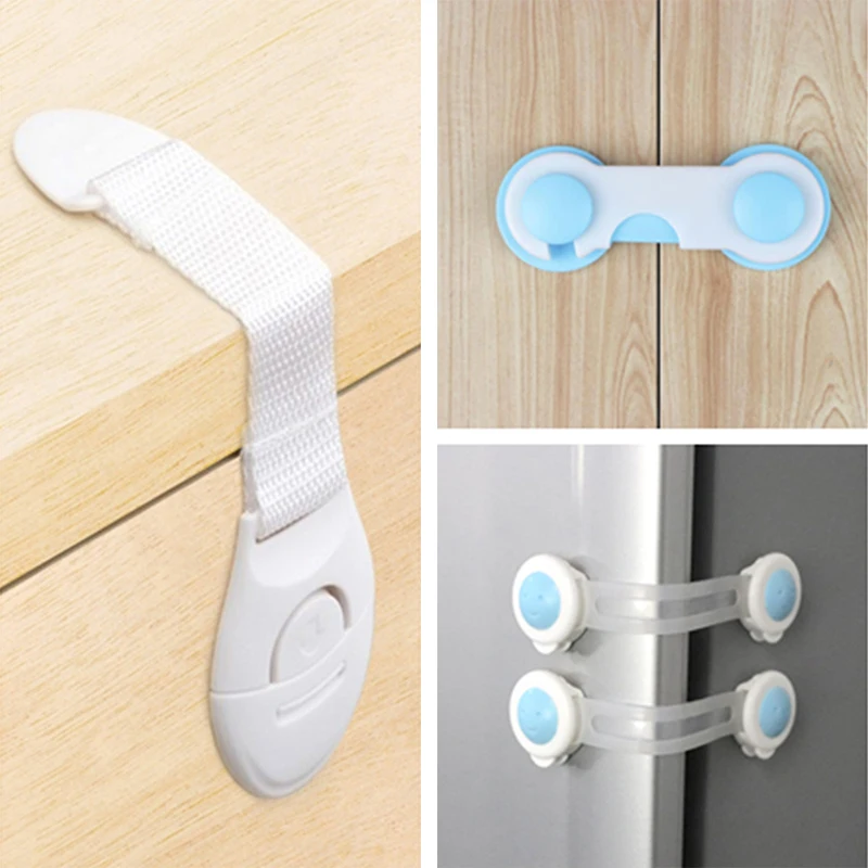 10pcs Child Safety Cabinet Lock Baby Proof Security Protector Drawer Door  Cabinet Lock Plastic Protection Kids Safety Door Lock