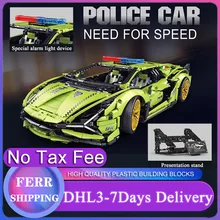2021 MOC Car 3962Pcs Building Blocks Technical Lamborghinis Sian Super Racing Model Gift For Boyfriend Bricks Kids Birthday Gift