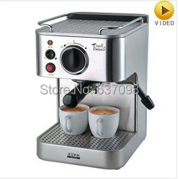 EUPA TSK-1819A stainless steel Household italian Coffee maker high pump steam pressure espresso cafe machine 1.6L 19Bar 220-240v hibrew h7 1550w coffee machine 19bar 2 8l water capacity coffee maker with latte cup powder tamper electronic scale