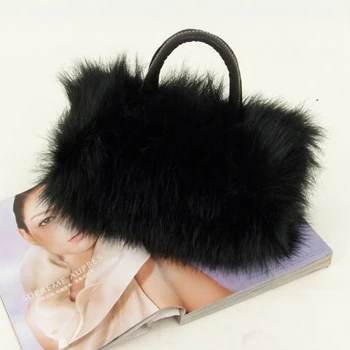 

Cute Durable PU Leather Faux Fur Handbag Fashion and Temperament Lady Bag Lightweight Lovely Handbags 100% Marke Neue Hand Bags