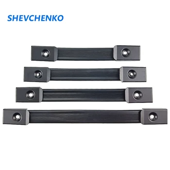 

165mm 180mm Speakers Guitar Handle Chromeplate Button PVC Tape Portable Handle Thick Iron Trolley Loudspeaker Handle 2pcs