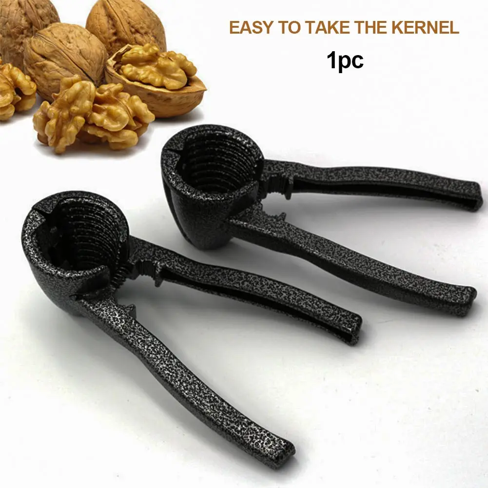 Heavy Duty Nut Opener Spring Loaded Walnut Quick Clip Plier Funnel-type Sheller Pecan Kitchen Tool Tweezers Professional