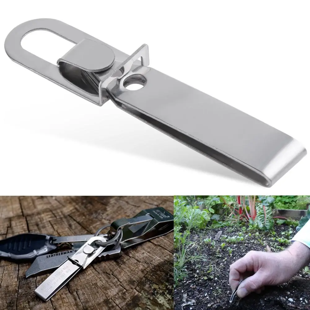 Portable Stainless Steel EDC Mini Tweezers Home Outdoor Travel Camping Survival Flexibility Tool Key Ring for Emergency | Спорт и