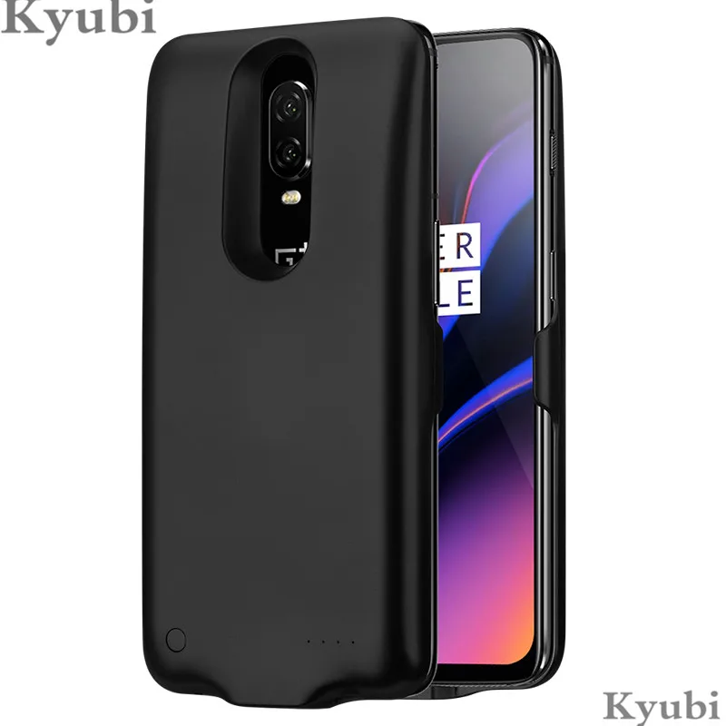 

6500mah high power bank charger case for One Plus 6 6T 7 external portable wireless charging cover for Oneplus 6 6T 7 luxury