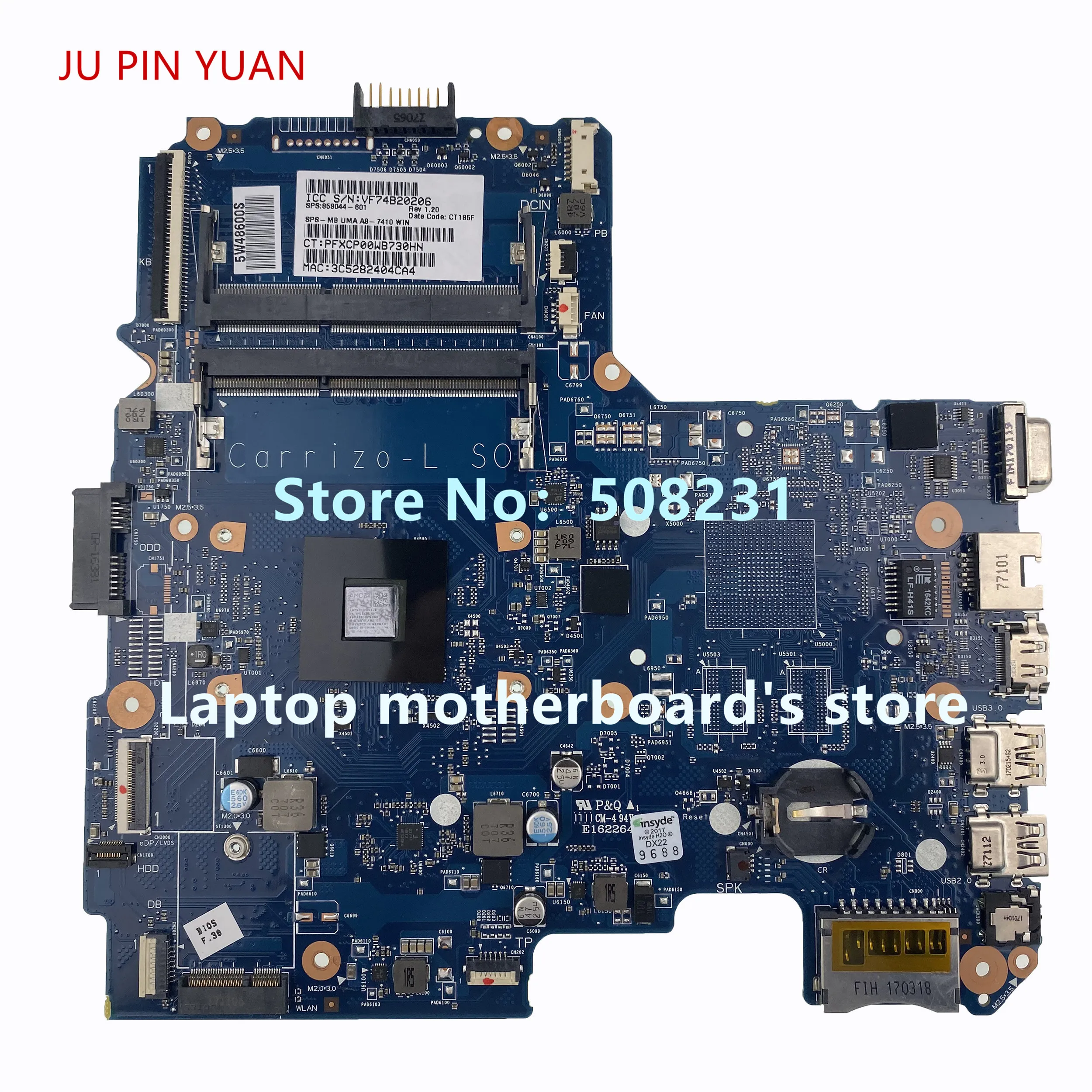 Placa-mãe para notebook