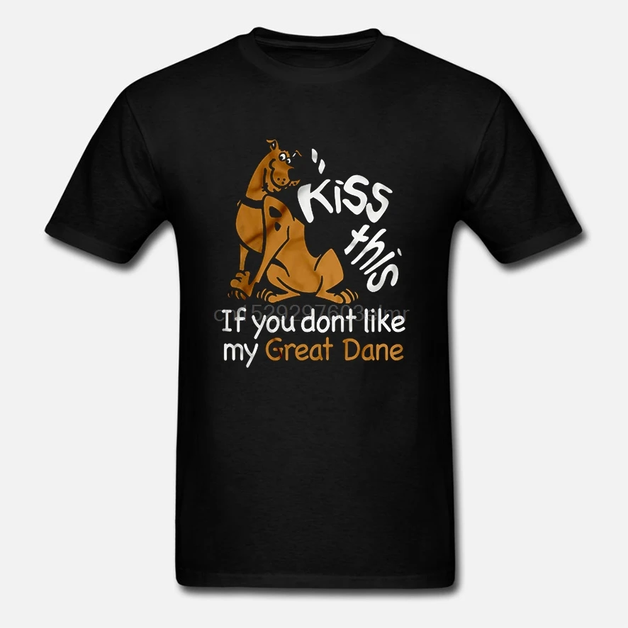 Мужская футболка Kiss this If you Not like my Great Dane женская | одежда