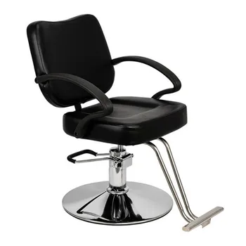 

HC106 Woman Barber Chair Hairdressing Chair Black leather surface Easy to wipe clean Barber Chair Non-slip feet