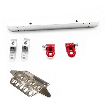 

For MN Model 1:12 D90 D91 RC Car Spare Parts Upgrade Metal Front Bumper Armor,Silver