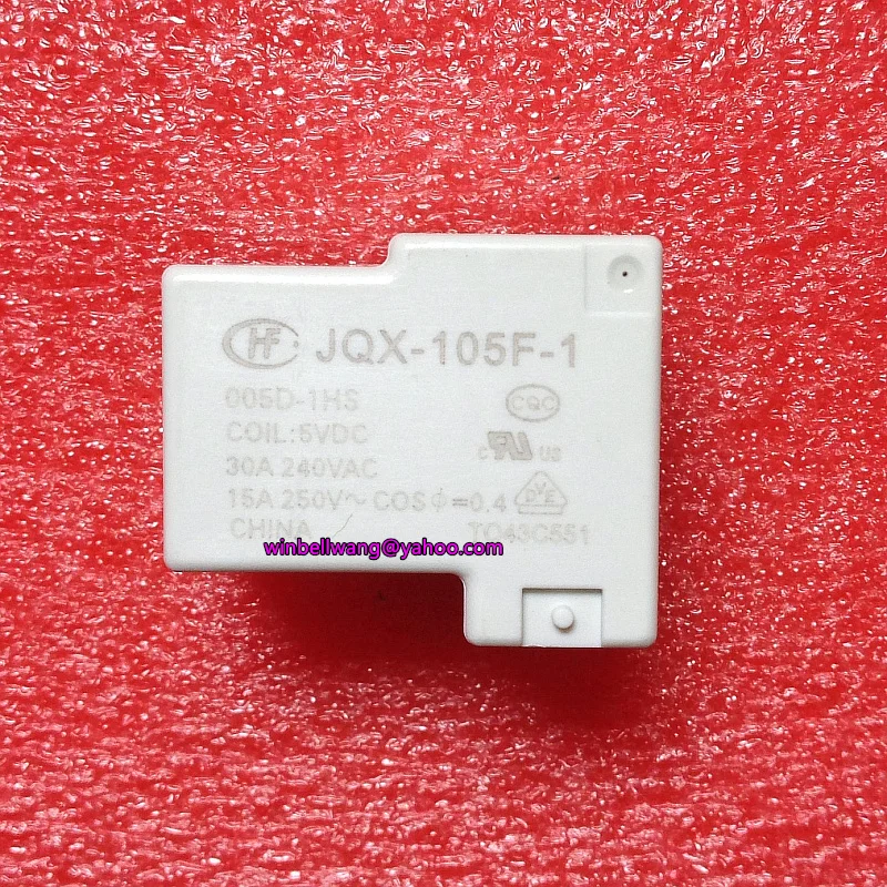 HF105F-1 Relè 2 Relè HF105F-1 012D-1HS | 12VDC 30A 4 Pin Relè Per - Foto 7