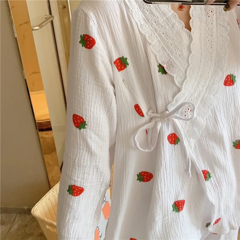 Cotton Maternity Breastfeeding Sleepwear Summer Thin Loose Nursing Pregnant Women Pajamas Suits For Pregnancy Homewear Lounge - Image 4