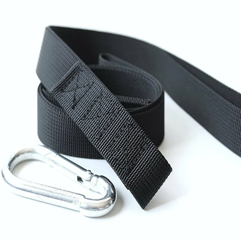 Battle Rope Anchor Strap Kit 2 Nylon Straps 1 Metal Carabiner Protect Crossfit for Rope Undulation Training Workout Fitness 6