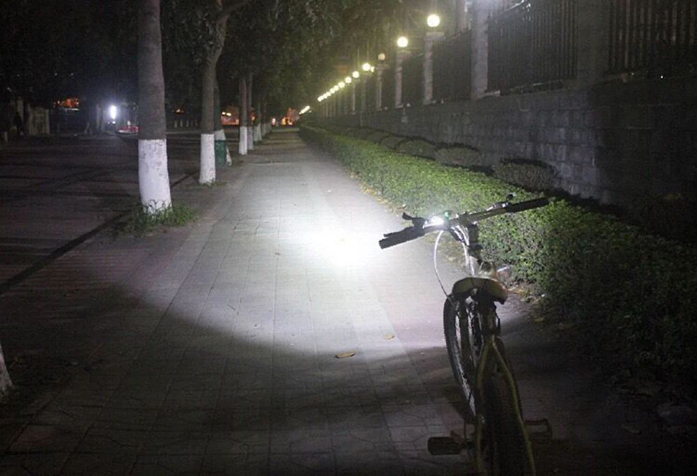 10000 Lumens Bicycle Front Light 2xXM-T6 Handlebar Flashlight With 6000mAh 418650 Battery Night Cycling Brightness Lamp BC0542 (1)