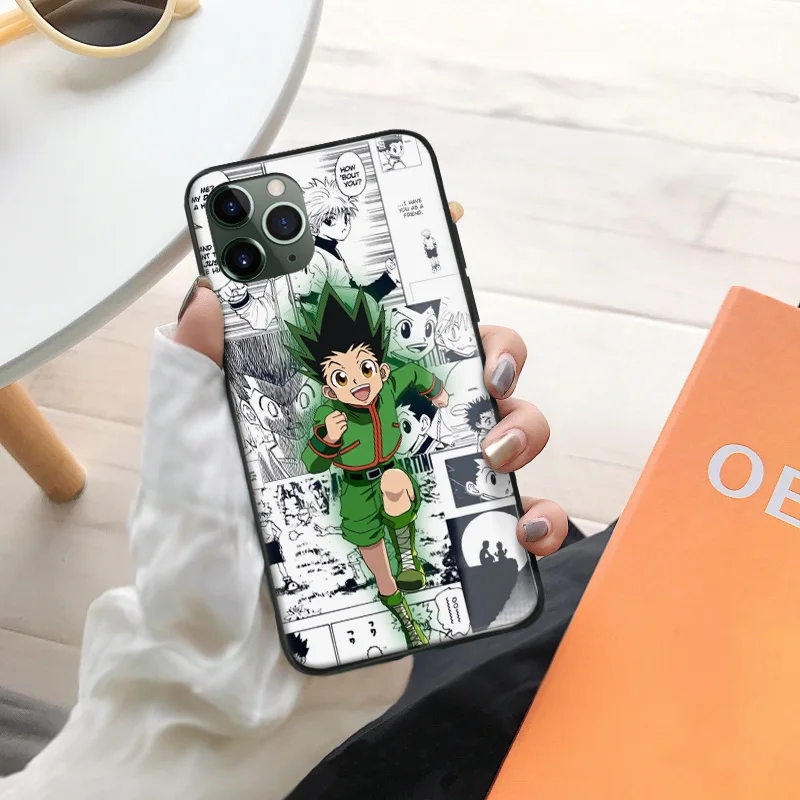 Gon Freecss Hunter X anime Soft Silicone Glass Phone Case for IPhone SE 6s 7 8 Plus Xr Xs 11 12 Mini Pro Max Samsung | Мобильные