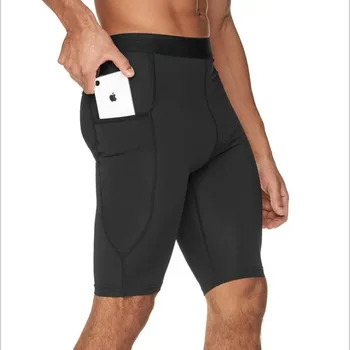 

2020 Mens shorts Bodybuilding Skin Tight Workout gyms Fitness Sporting short pants Joggers Quick dry Tights Sportswear