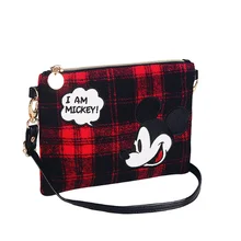 Новая милая мультяшная сумка с рисунком Диснея Микки, женские сумки на плечо, женский маленький кошелек для монет, кошелек для девочки, сумка для телефона, подарки на день рождения