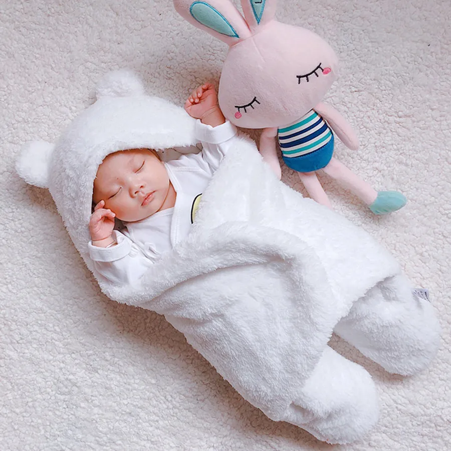 white 6M Детское одеяло для пеленания, зимнее, теплое, для новорожденных, ежемесячное, хлопковое, Пеленальное, для мальчиков и девочек, набор пеленок, детские клетчатые подгузники из муслина - Цвет: white 6M
