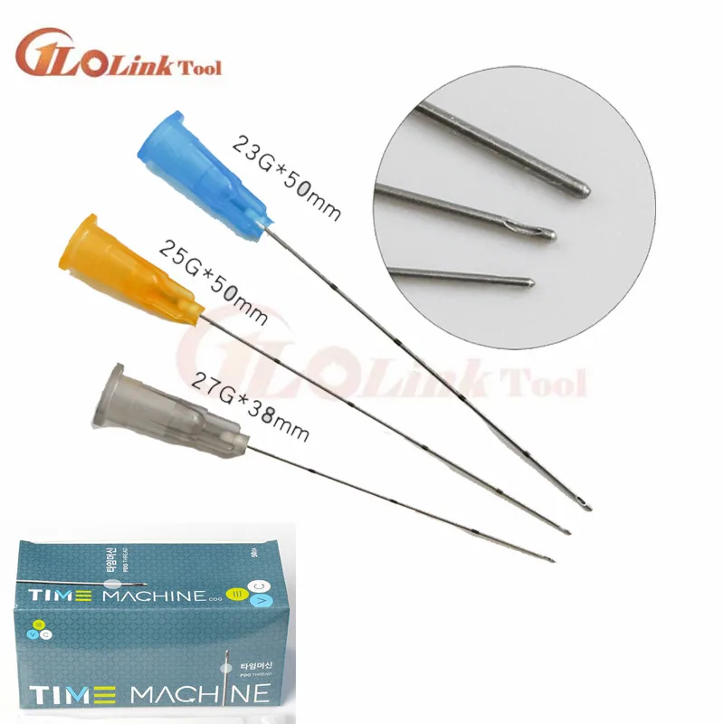 Surgical Needle Tool 50pcs Korea Blunt needle Needle Tips Fine Micro Cannula 21G-30G Plain Ends Notched Endo needle tip Syringe