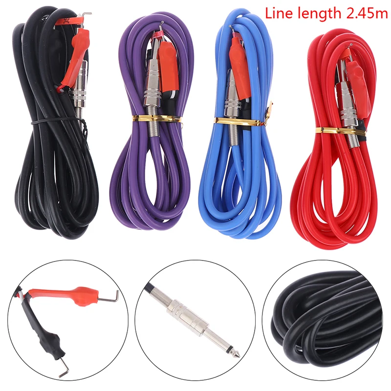 1Pcs Soft Silicone Tattoo Clip Cord Tattoo Wire Cable Tattoo Hook Line for Tattoo Machine Power Supply Line Accessory