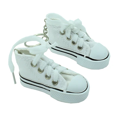 Electric vehicle foot support Bicycle foot support Motorcycle foot support Side Kickstand Stand Mini shoes Shoe key chain White-2