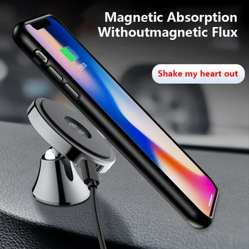 

Magnetic Car Wireless Fast Charging Stand Holder Mobile Phone wireless charger universal for iPhone xiaomi 10W 7.5W 5W