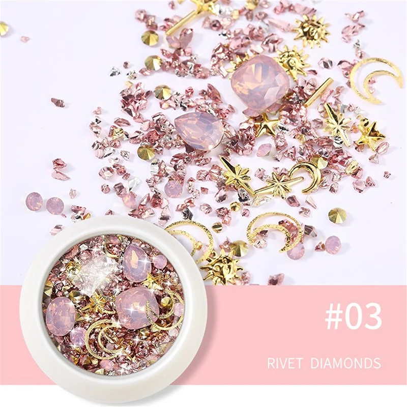 Стразы для нейл арта камни сплав кристалл неправильные бусины Маникюр украшения