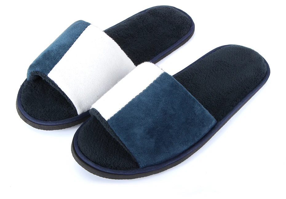 ShoeFurry/зимняя мужская повседневная хлопковая обувь; домашние тапочки; Мягкие плюшевые теплые тапочки для спальни; мужские тапочки для спа-отеля