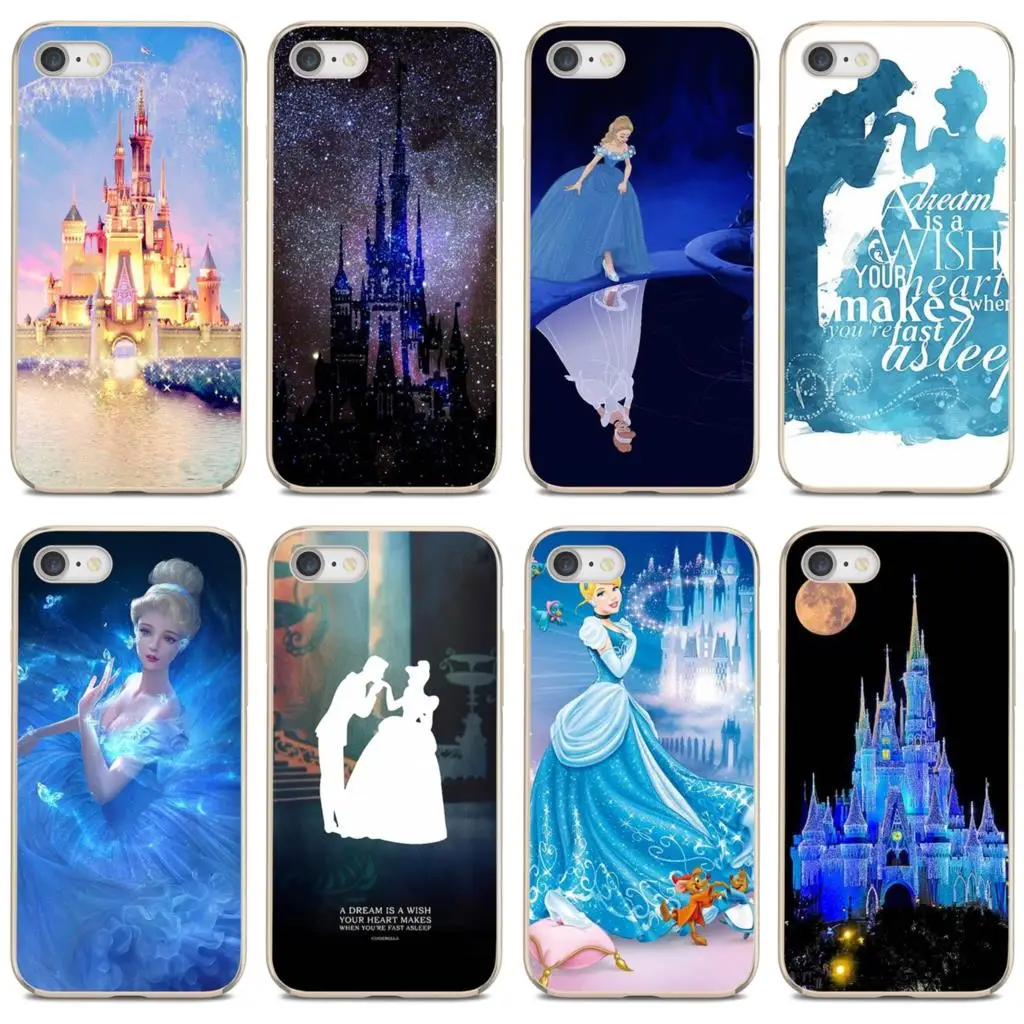 Для Xiaomi Redmi 2 S2 3 3S 4 4A 5 5A 6 6A 7A 9 9T 9C 9A Pro Pocophone F1 Cinderella-D-Glass-тапки-C-Castle мультяшный чехол |
