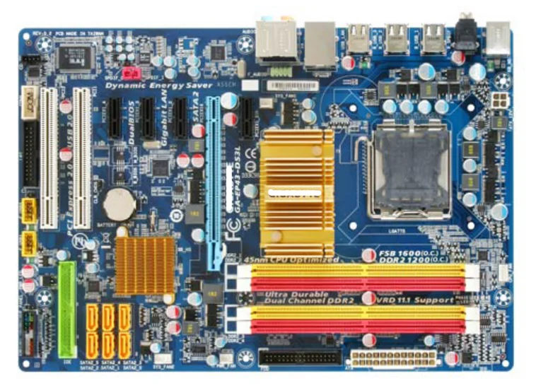 original motherboard for GA-EP43-DS3L LGA 775 DDR2 USB2.0 16GB EP43-DS3L P43 desktop | Компьютеры и офис
