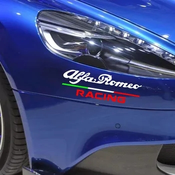 

10pcs Italy Flag RACING Car Funny Sticker PVC Decal Styling for Alfa Romeo Giulietta Giulia STELVIO 147 156 159 Mito Car Styling