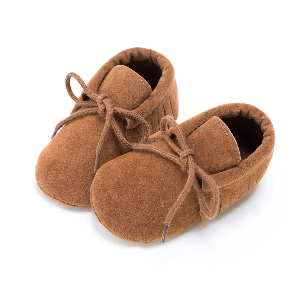REAKIDS/весенняя обувь для новорожденных; детская обувь из искусственной замши для мальчиков; обувь с кисточками на нескользящей мягкой подошве; детская обувь для девочек