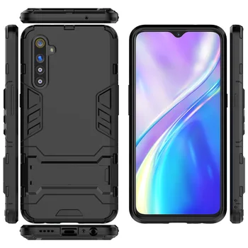 Перейти на Алиэкспресс и купить Чехол для Oppo Realme Xt K5, чехол, противоударный Гибридный жесткий чехол с подставкой для Realme X2 Xt 730g, чехол-бампер