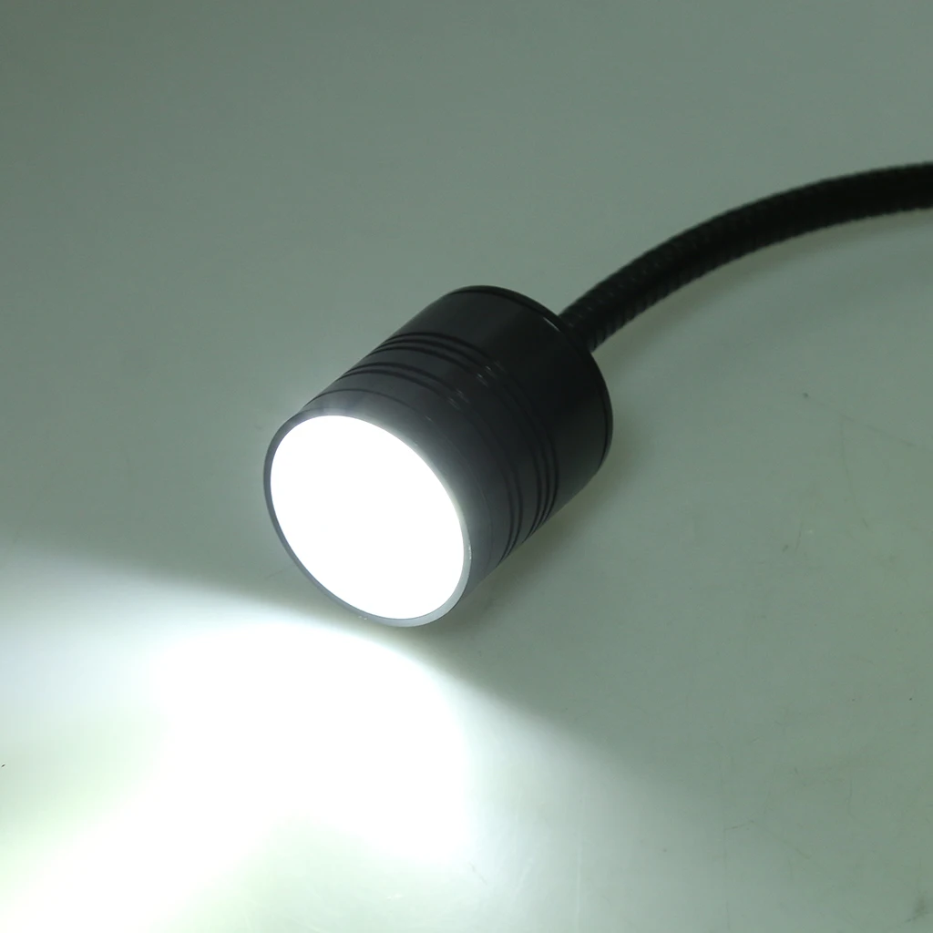 12V 5W светодиодный светильник для чтения на стену, фургон, караван, лодка, дом на колесах, черный