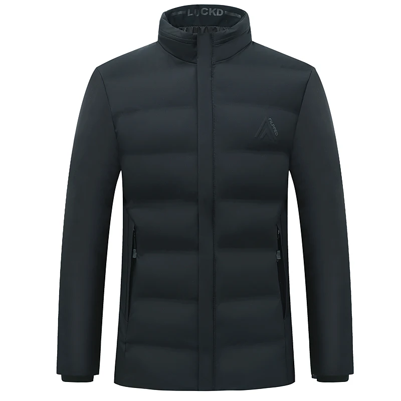 Winter High Quality New Brand Casual Fashion Quilted Jacket Men Warm Parkas Thick Windbreaker Cropped Coats Mens Clothes