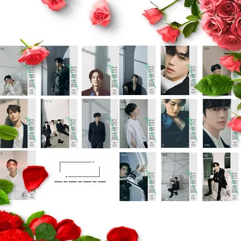 

16pcs/set Kpop GOT7 New Album Call My Name Photo Version For Student Card Bus PVC Crystal Card Stickers