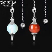 WarBLade рейки натуральный камень кристалл баланс красный Агаты подвеска-Маятник для гадания круговой Конус подвеска шарм для мужчин женщин divination