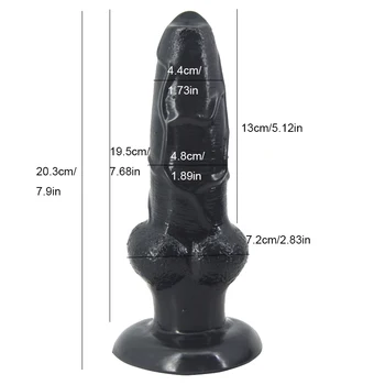 Realistic Huge Dildo Animal Dildo Dog Penis Sex Toys for Women Vagina Anal Masturbator Suction Big Dick Couple Lesbian Flirting 3