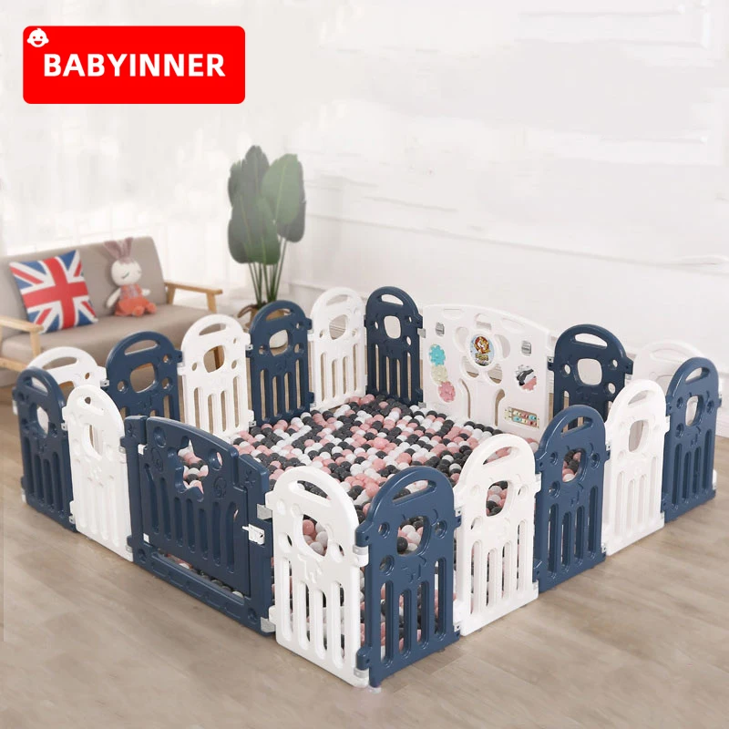 Babyinner Children's Playpen Baby Play Game Fence Infant Balls Pool